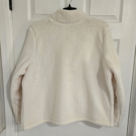 Isaac Mizrahi Soft Fuzzy Jacket Women's Size Large Zip-Up Oversized Stylish - Picture 2 of 8